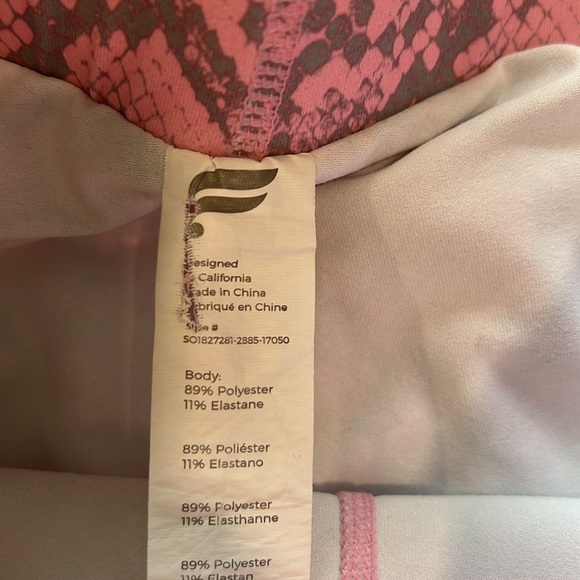 Fabletics - L, pink/grey shorts, bikers - Picture 3 of 5